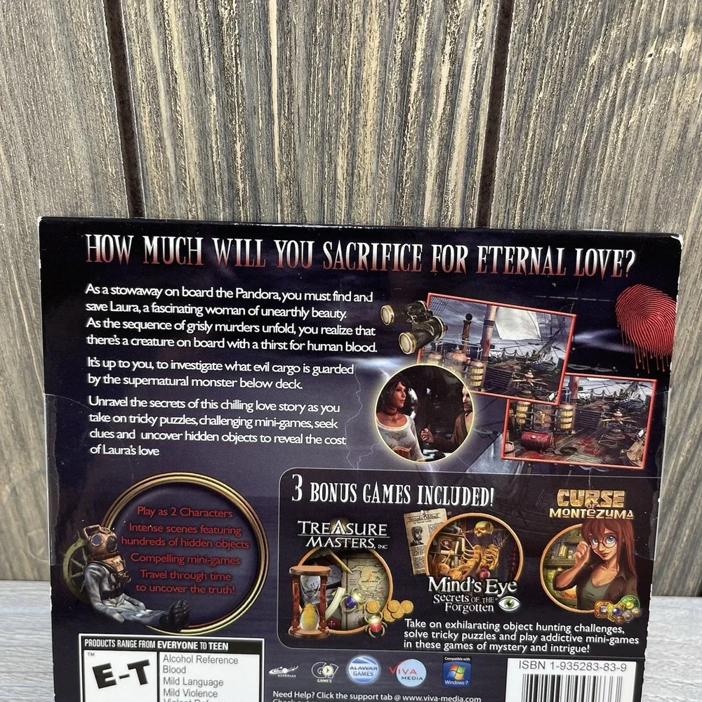 Vampire Saga Pandora's Box, Treasure Master And More Windows PC Cd Rom Games New